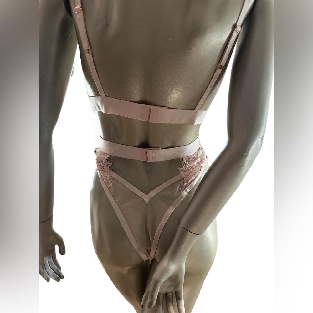 Oh La La Cheri  Sheer High Waisted Lace Bra Set- NWT - Picture 2 of 4